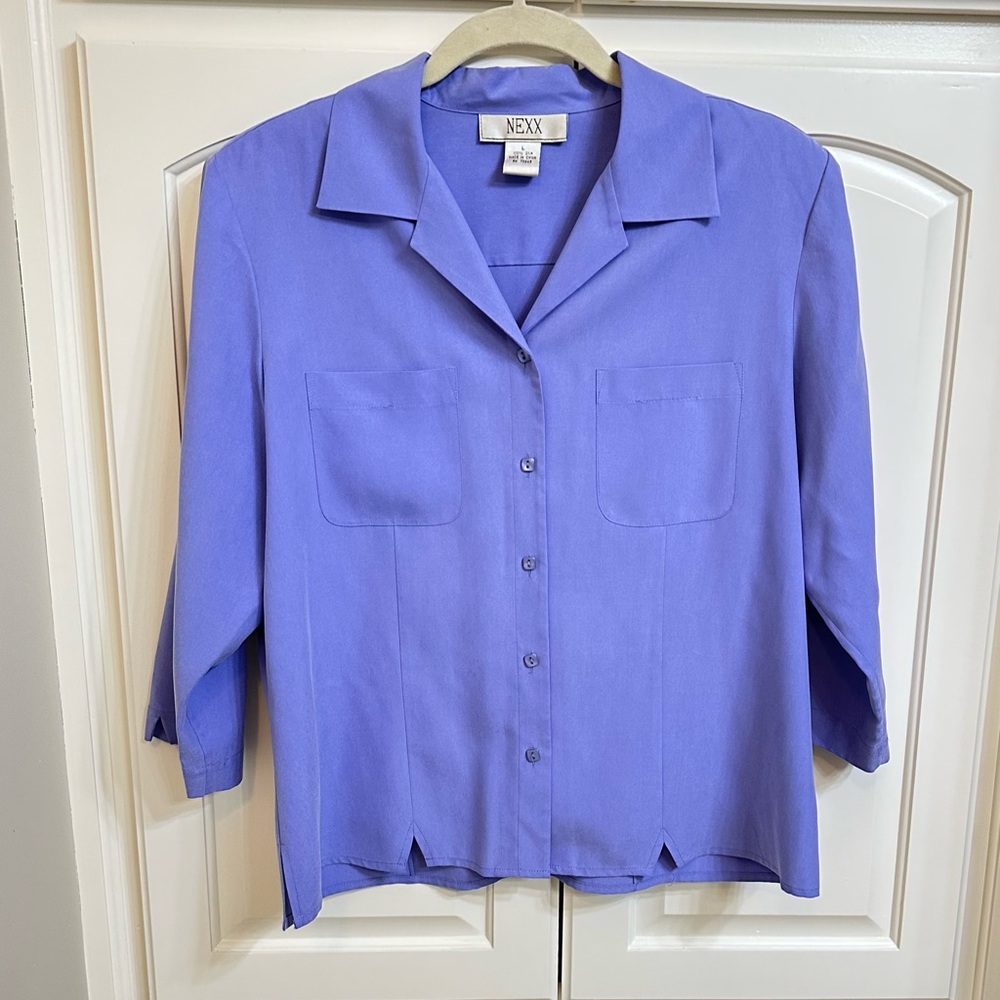 Lavender Silk Blouse